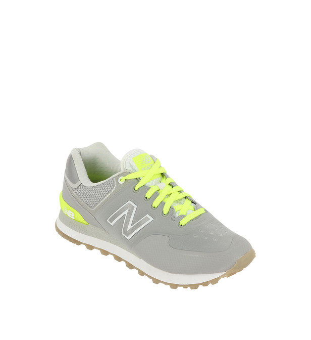 new balance gris jaune fluo